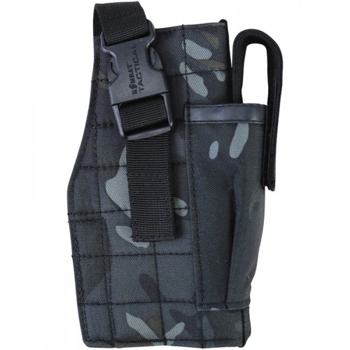 Tactical Hip Holster (w/Mag Pouch) (ATP Night), Manufactured by Kombat UK, this MOLLE hip holster is designed to carry most pistols, as well as a spare magazine